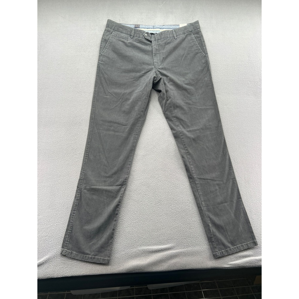 Ballin Atwater Pants Mens 38 Chino Grey Micro Houndstooth Modern Fit NWT
